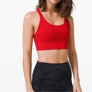 Lululemon long line energy bra red size 4